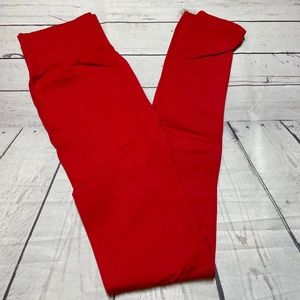 Zenana Outfitters Ruby Red Leggings